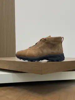 ZEGNA mid-top suede sports casual sneakers