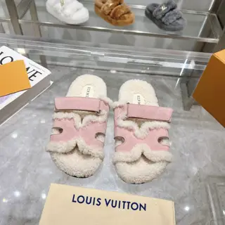 Hermes The latest fashion trend Teddy wool H slippers