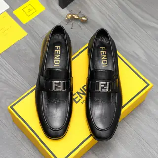 FENDI business formal leather shoes