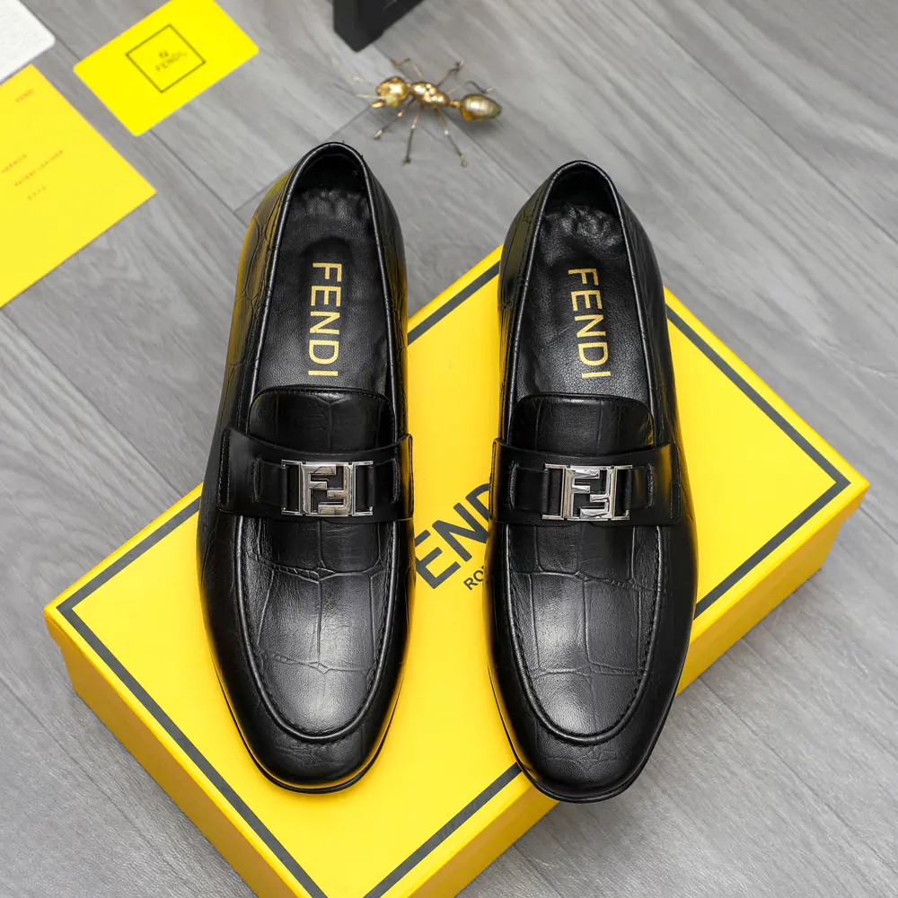 FENDI business formal leather shoes