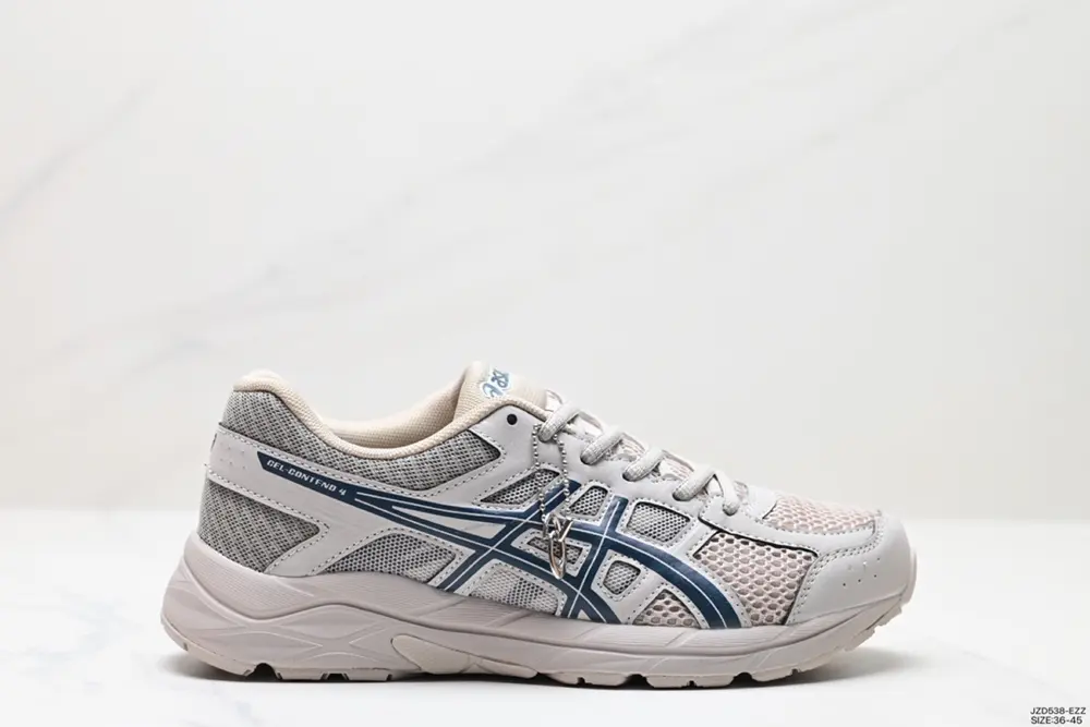 ASICS breathable mesh upper with some synthetic leather material