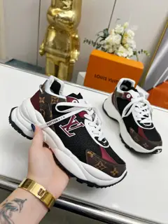 Louis Vuitton Run 55 sneakers combine mesh fabric