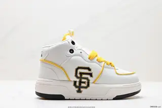 MLB high-top sneakers for men and women 2023 new NY thick-soled retro sneakers lightweight