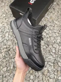 ECCO new leather thick-soled business casual work shoes