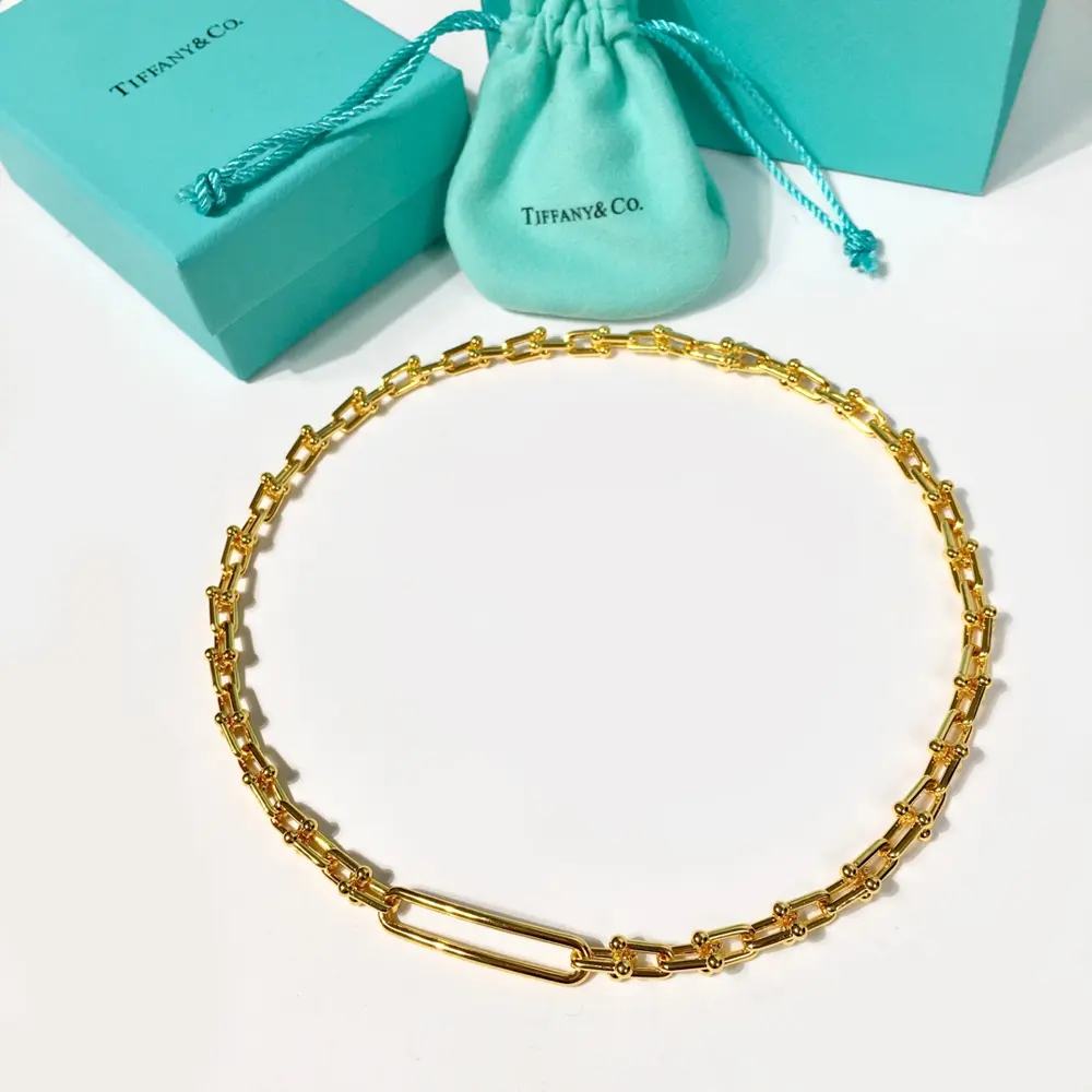 Tiffany bamboo necklace ring couple necklace