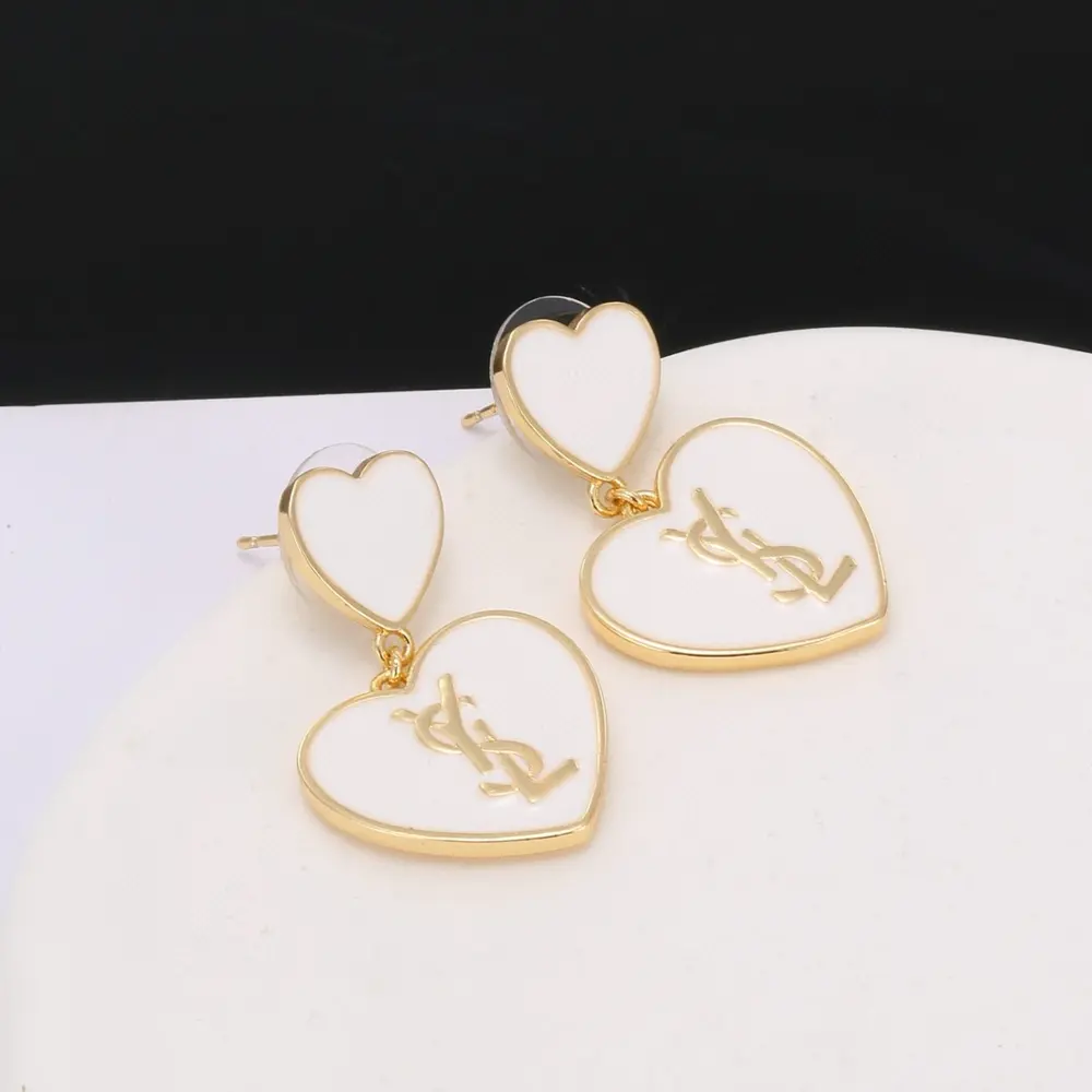 Yves Saint Laurent Heart Earrings
