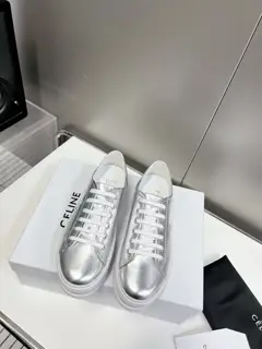 Celine patchwork leather canvas shoes