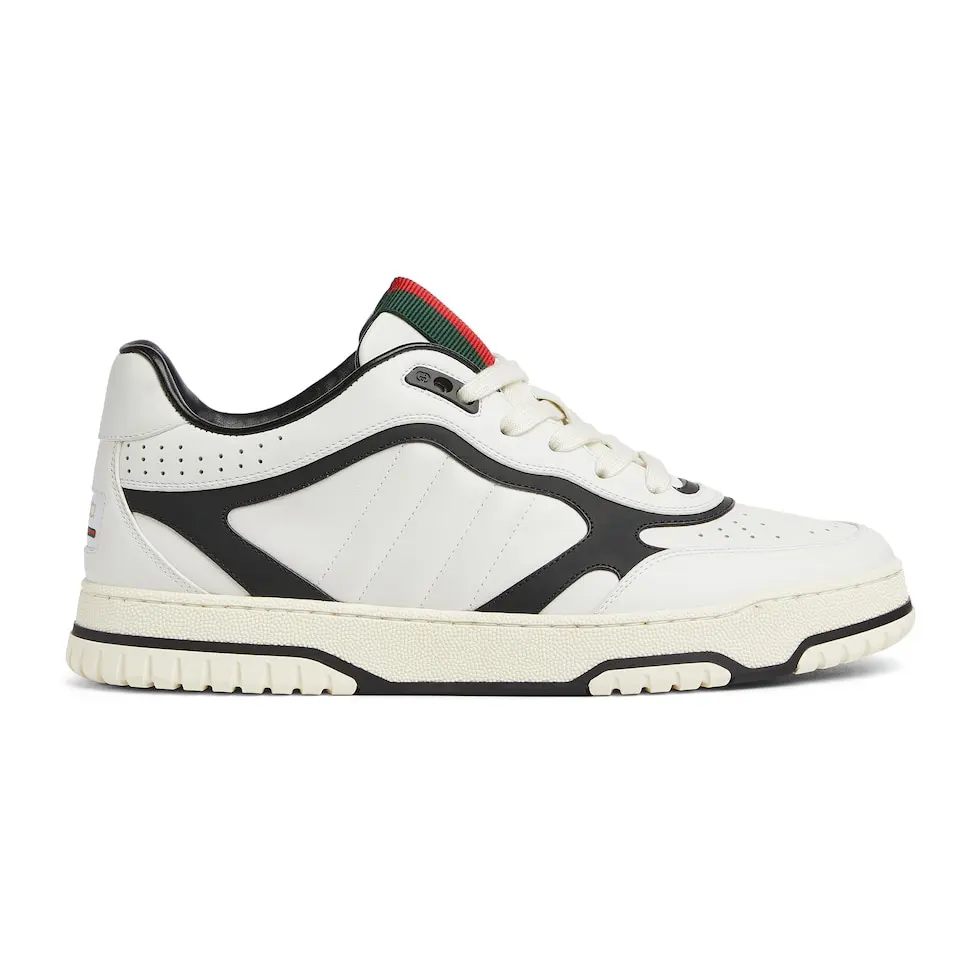 Gucci Re-Web series Men’s webbing leather sneakers