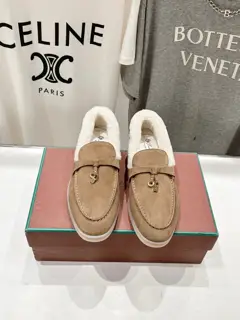 Loro piana furry shoes