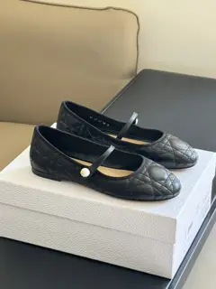 Dior Pearl Mary Jane Flat Shoes