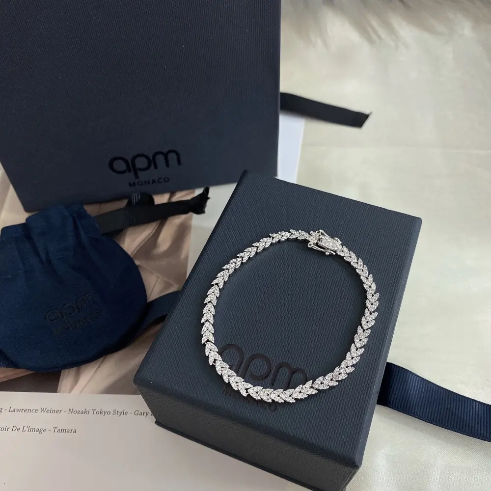 Apm monaco white wheat ear bracelet multi-heart shaped bracelet Hong Kong style simple