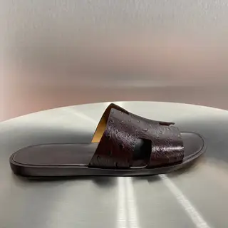 Hermès Classic H Slippers ~ High-end men’s sandals• beach shoes slippers ~ counter