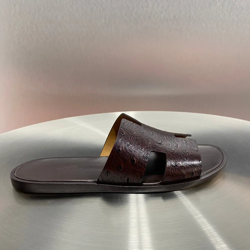 Hermès Classic H Slippers ~ High-end men’s sandals• beach shoes slippers ~ counter