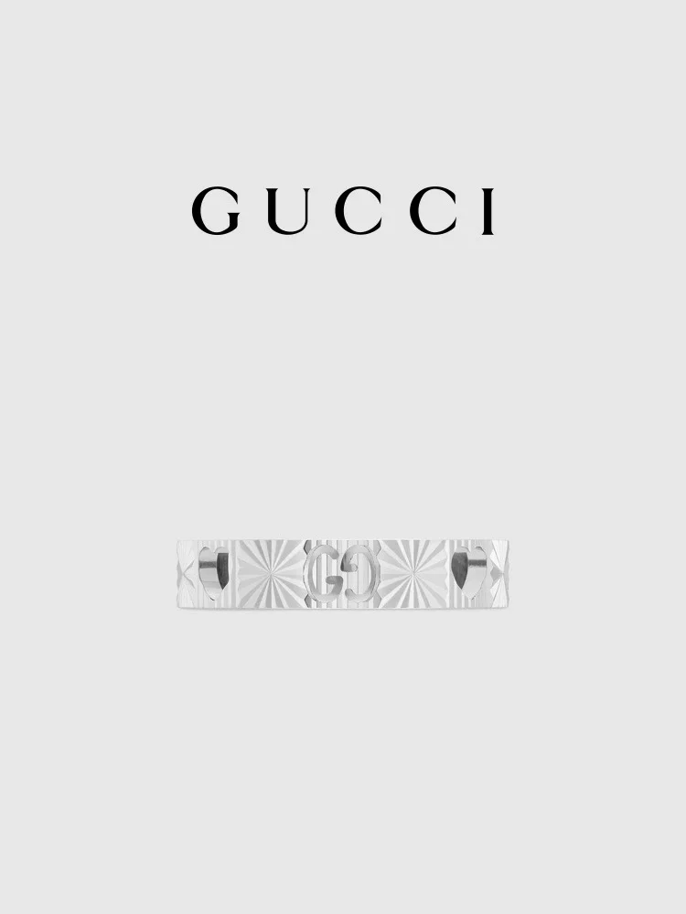 Gucci K gold heart ring for women and men size 6-11