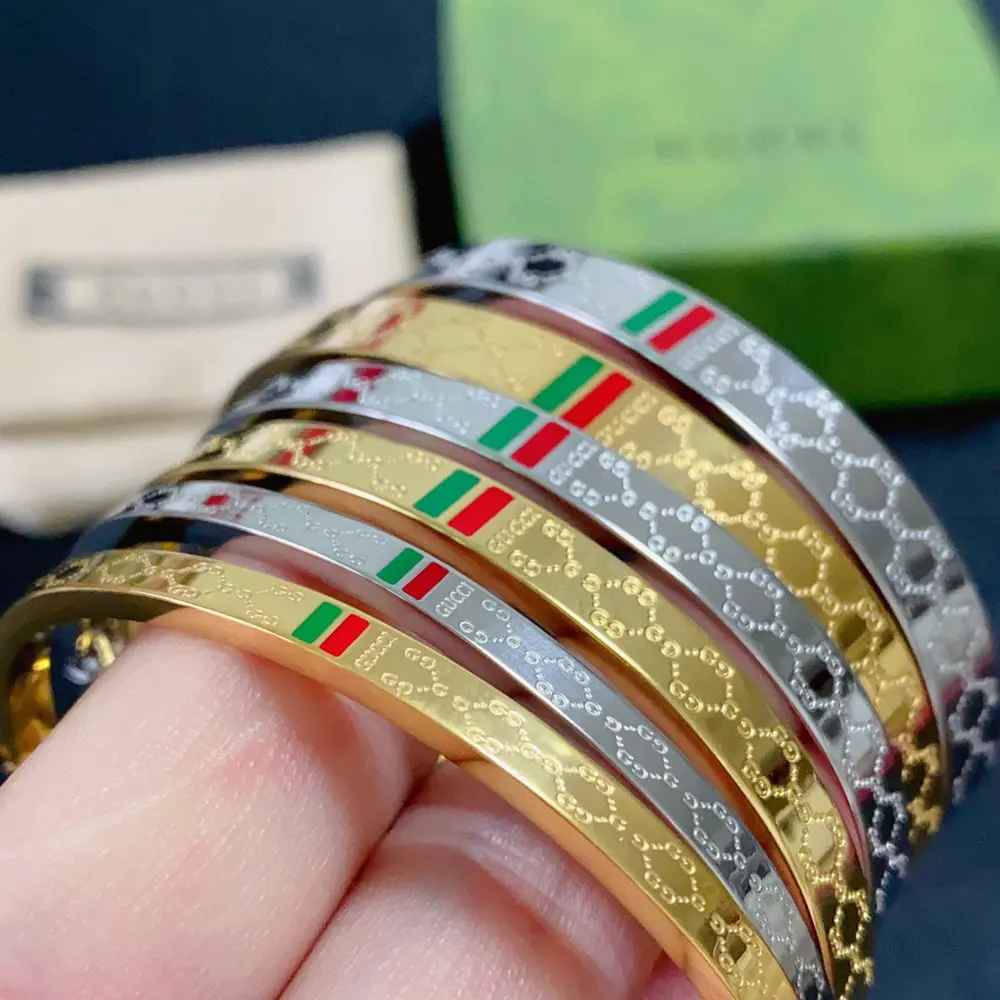 Gucci double G unisex bracelet Super heavy bling