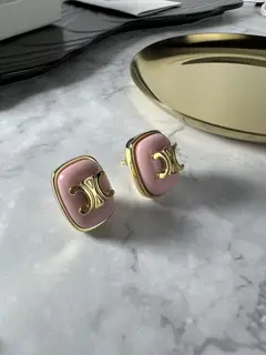Celine Arc de Triomphe macaron color earrings