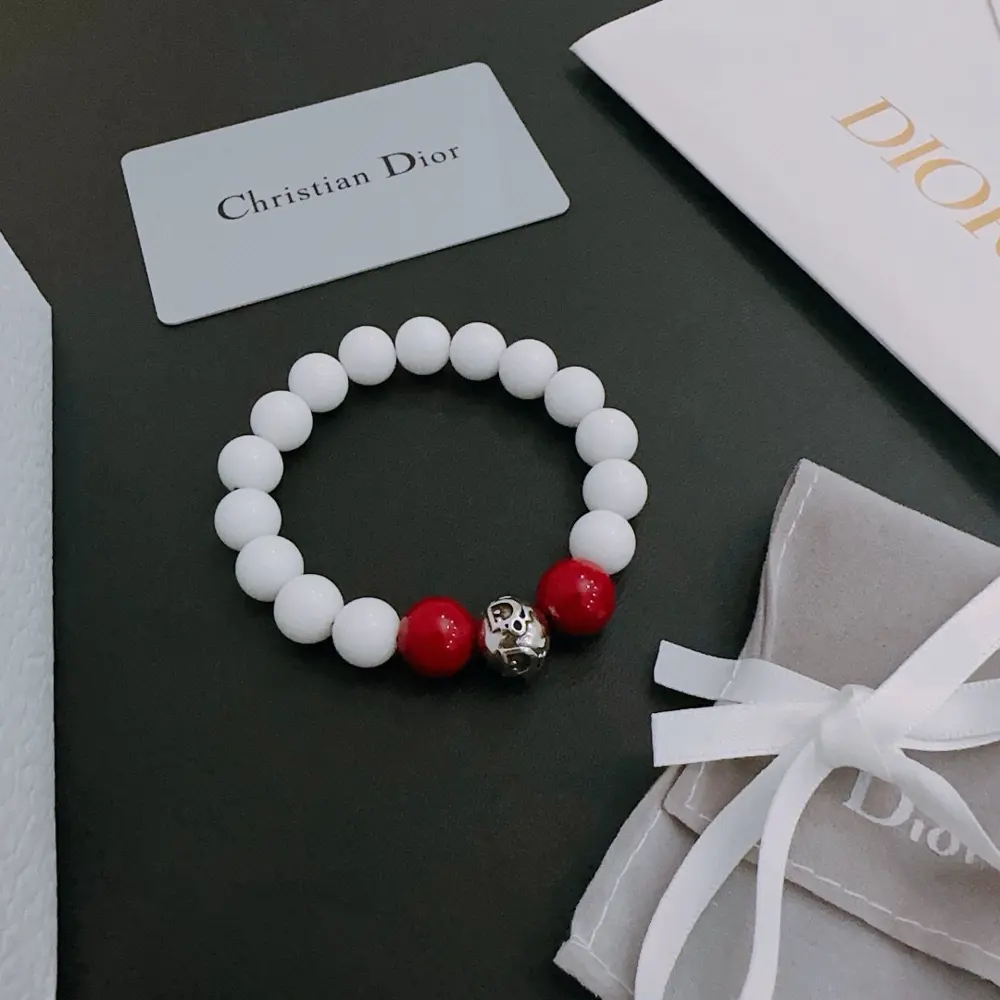 Counter-made version DIOR multi-element agate Thai silver style bracelet G-Dragon star same