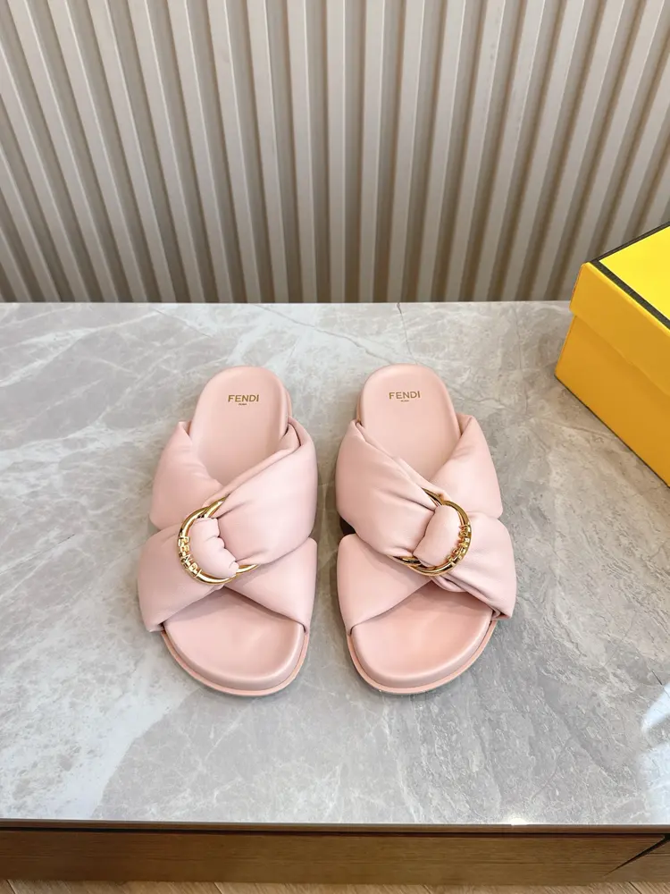 Fendi’s FF slippers are a must-have every year. This year