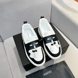 AMIRI 2025 bone shoes tassel casual leather shoes