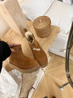 UGG autumn and winter new women’s casual and comfortable solid color flat round head 1158051