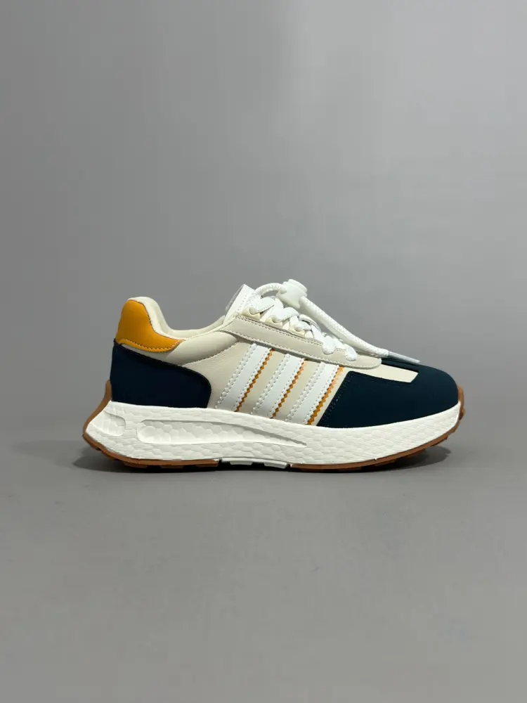 Adidas New Trefoil Thick-soled RETROPY E5 White Dark Blue The new low-top classic sneaker