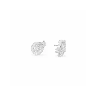 Apm monaco wrap-around leaf-shaped earrings