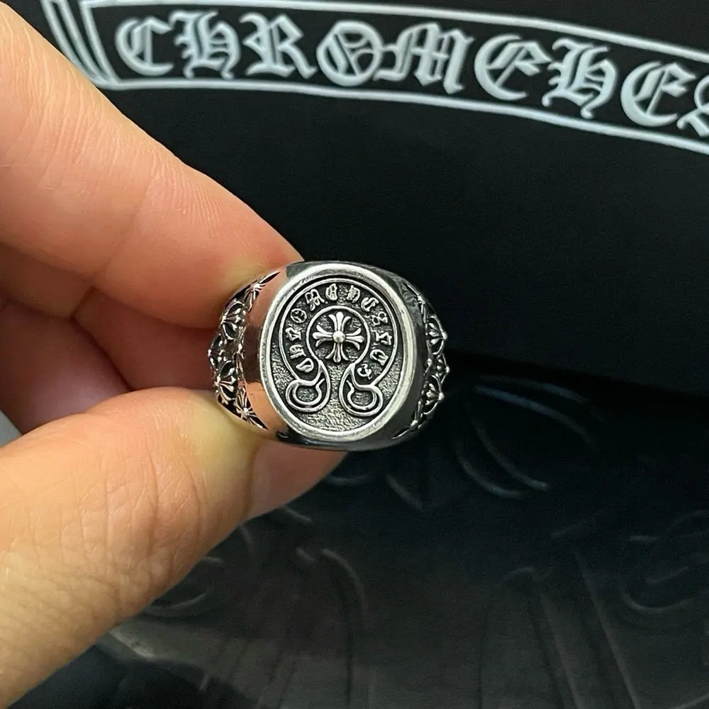 Chrome Hearts Classic Vintage Horseshoe Cross Ring