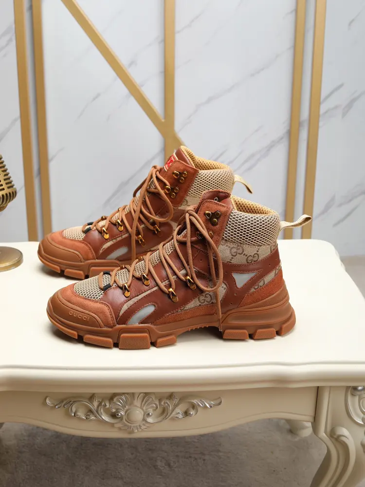 Gucci high-top casual shoes. The shoe shape is three-dimensional and handsome