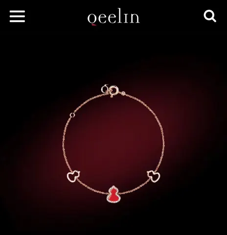 Qeelin Red Gourd Bracelet High-end Jewelry uses Chinese elements and modern design