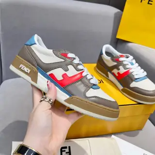 Fendi Match series thick-soled retro sports skateboard shoes 1:1 top quality