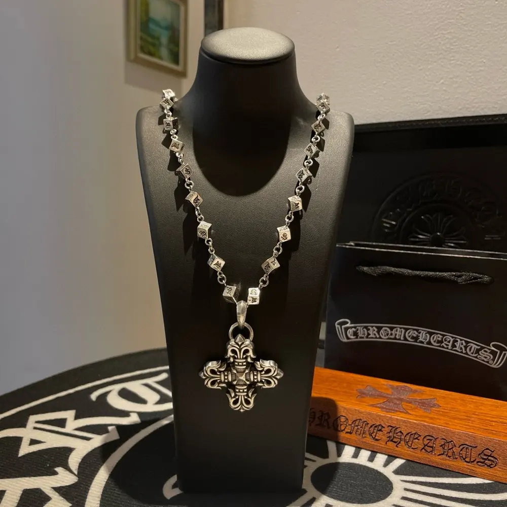 Chrome Hearts classic multi-element dice necklace