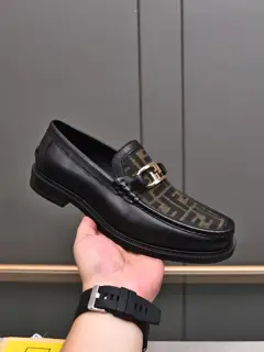 Fendi business formal leather shoes