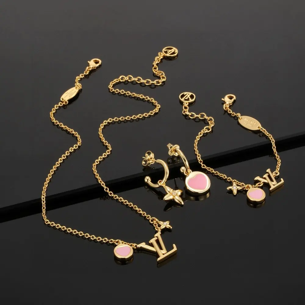 Louis Vuitton Earrings Bracelet Necklace
