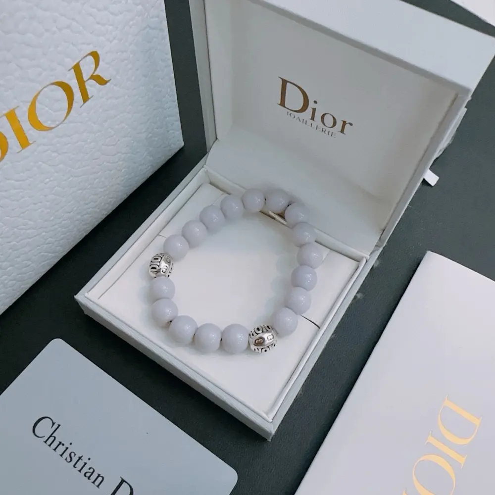 DIOR Multi-element agate Thai silver style bracelet