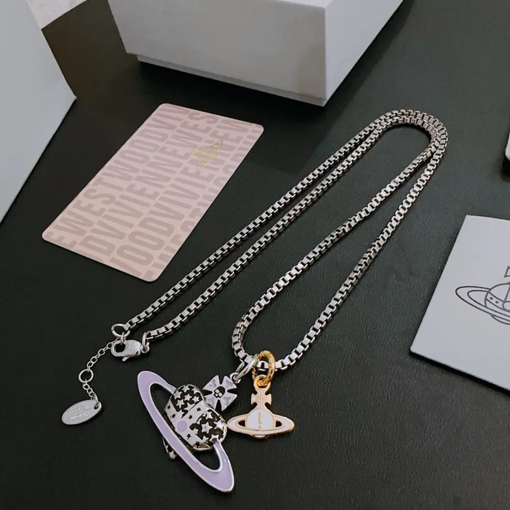 Vivienne Westwood Classic Large Saturn Necklace