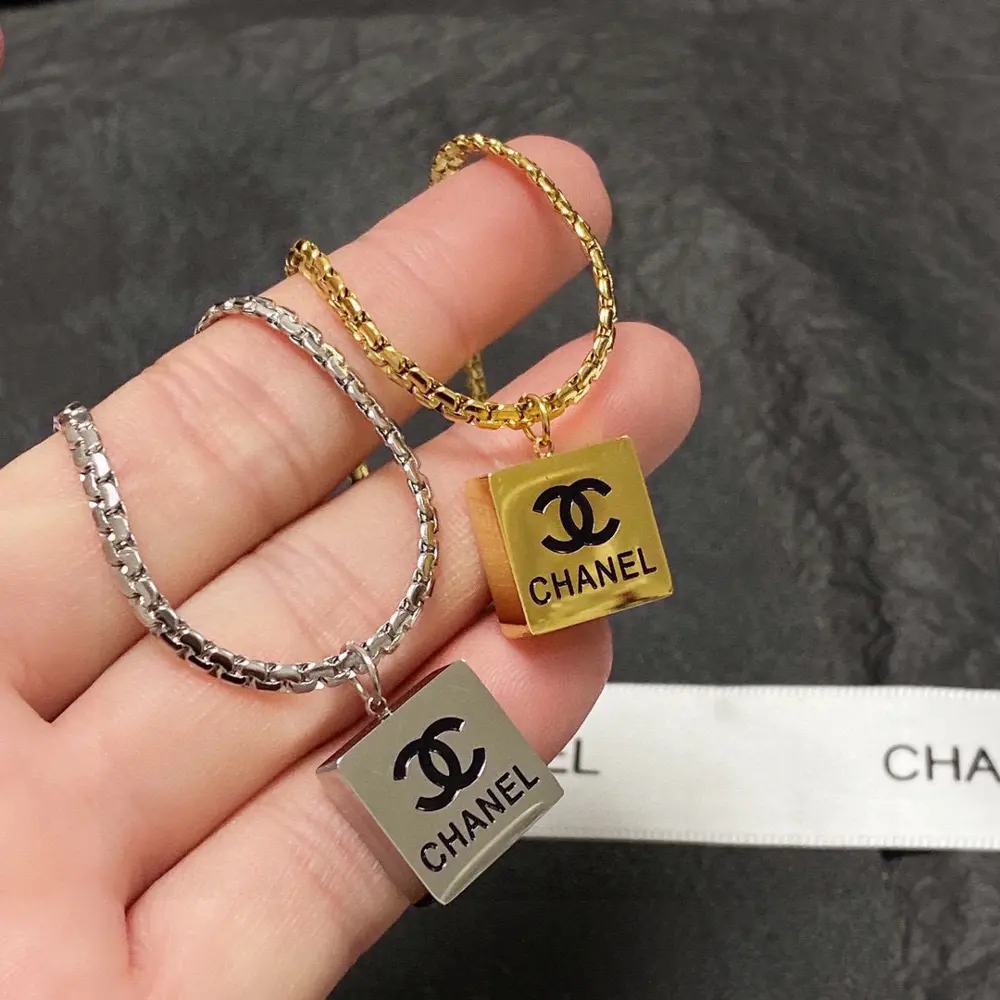 Chanel Double C Long Sweater Chain Necklace