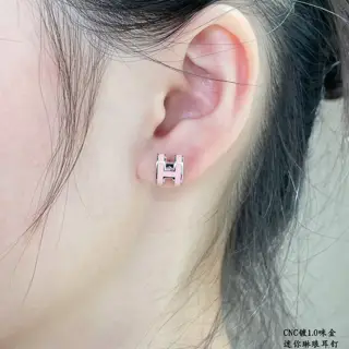 Hermès Mini H Linlang Earrings