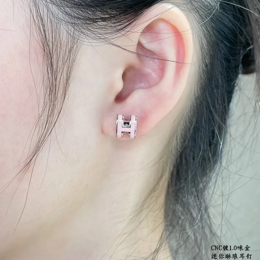 Hermès Mini H Linlang Earrings