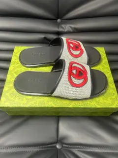 Gucci Double G Presbyopic Flip Flops Cross Sandals Thick Sole Slippers Beach Shoes