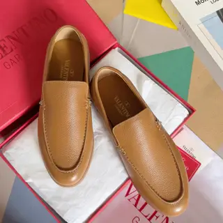 Valentino Leisure Flows series slip-on loafers leather shoes