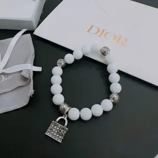 DIOR Multi-element agate Thai silver style bracelet