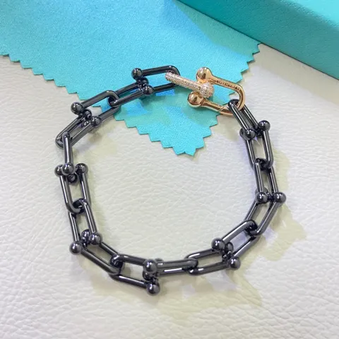 Tiffany black thick bracelet