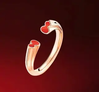 Qeelin Qilin Jewelry Wulu hollow gourd ring