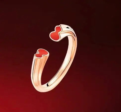 Qeelin Qilin Jewelry Wulu hollow gourd ring