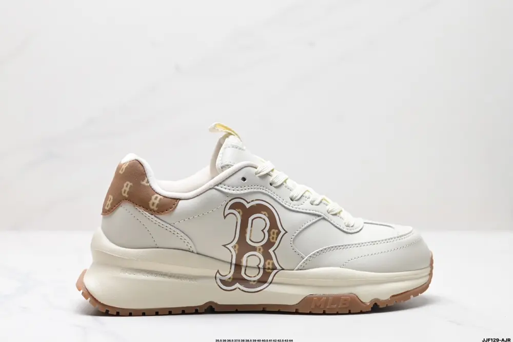 MLB Big Ball Chunky Mesh Thick-soled Daddy Series Low-top Mesh Lightweight Casual Sports 3ASHCRM3N