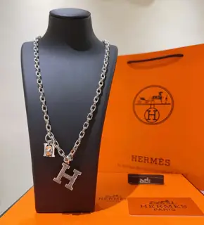 Really heart-moving HERMES necklace Pig nose H necklace series jewelry Imported materials