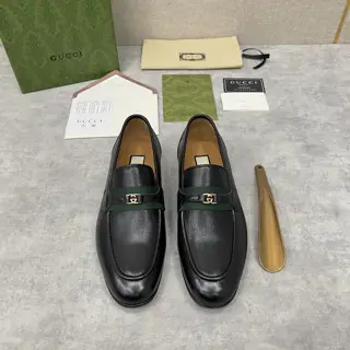 Gucci Loafers with Web and Interlocking Small Double G Moccasins Official Price RMB