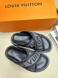 Louis Vuitton embossed slippers are now available