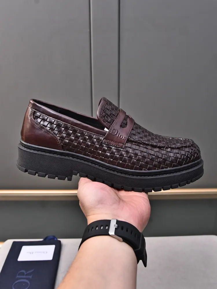 Dior men’s fashion formal business casual leather shoes