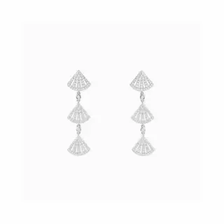 APM Monaco three small fan earrings